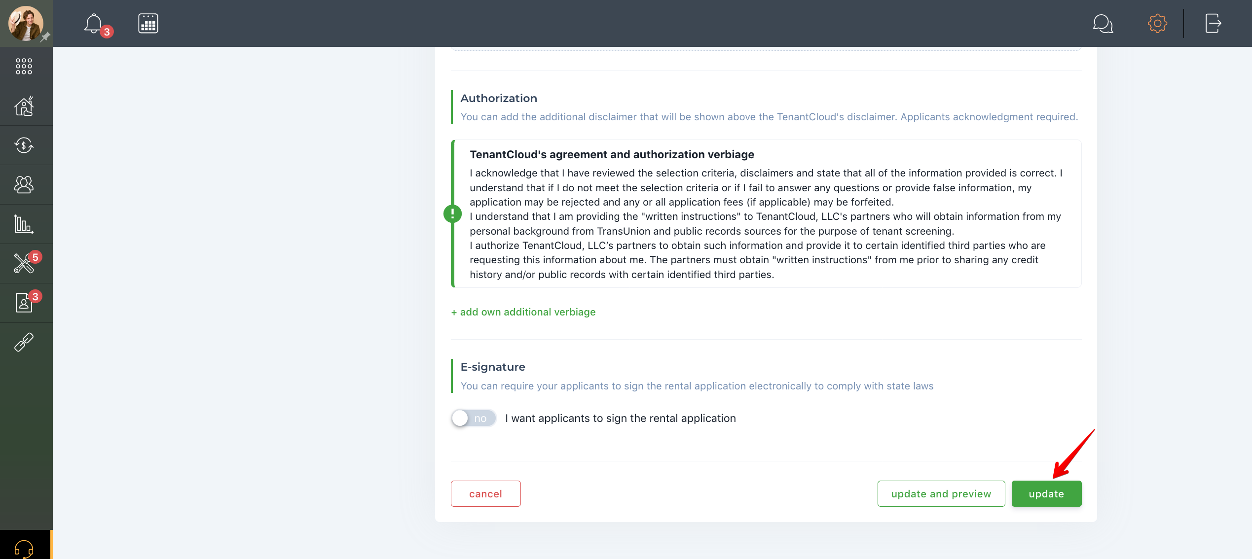 How to invite tenant to apply online?