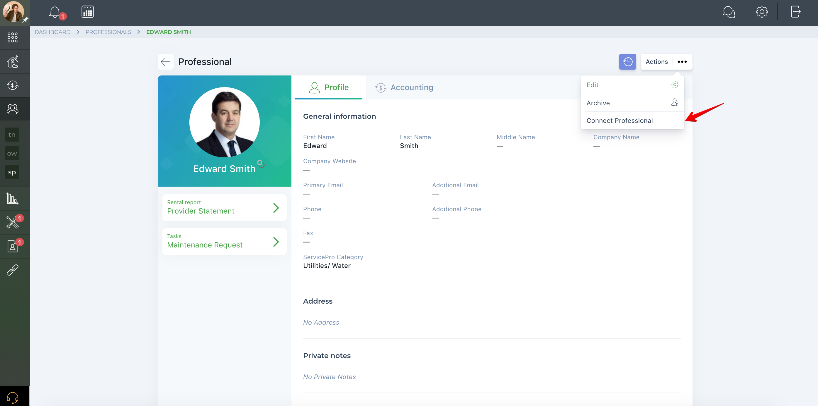 How do I connect with my professional?