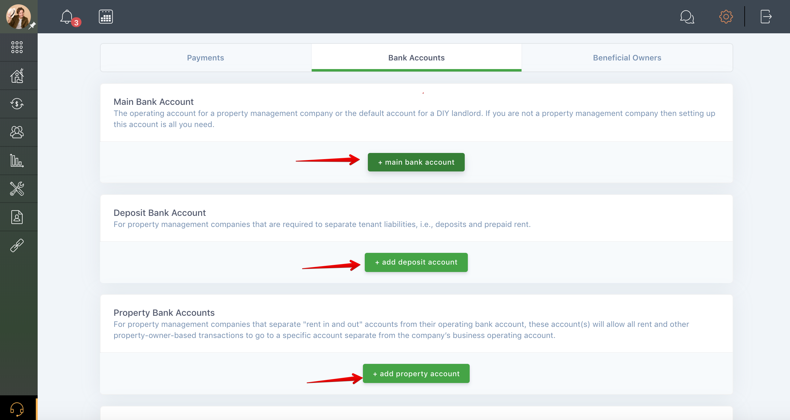 How to add a bank account?