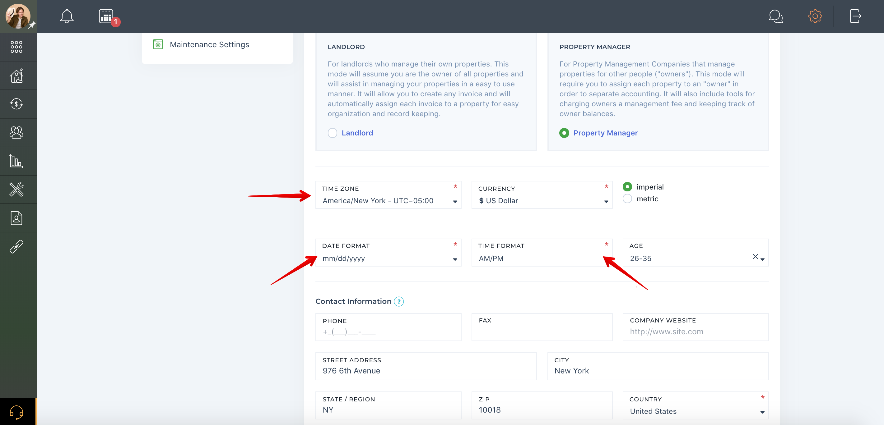 How to change date and time format?