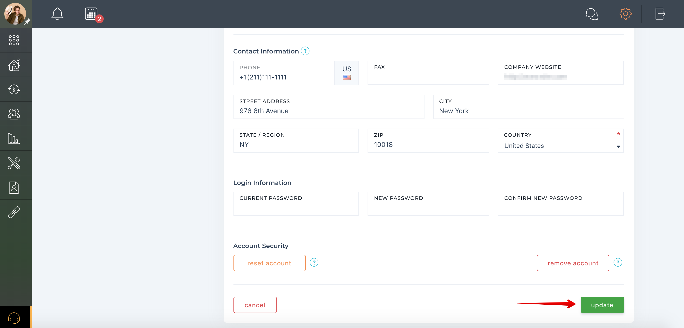 How to remove account profile photo?
