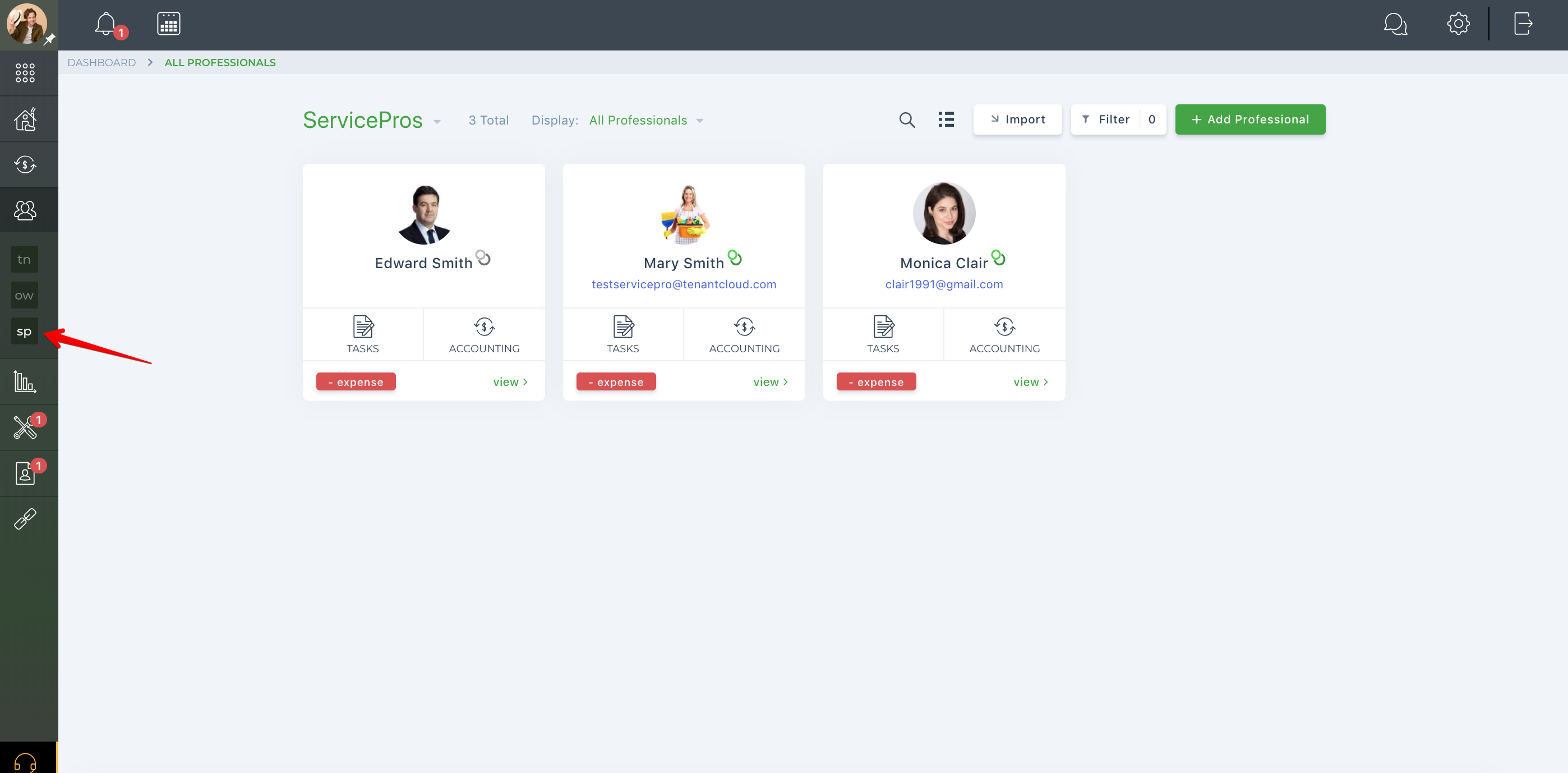 How do I connect with my professional?