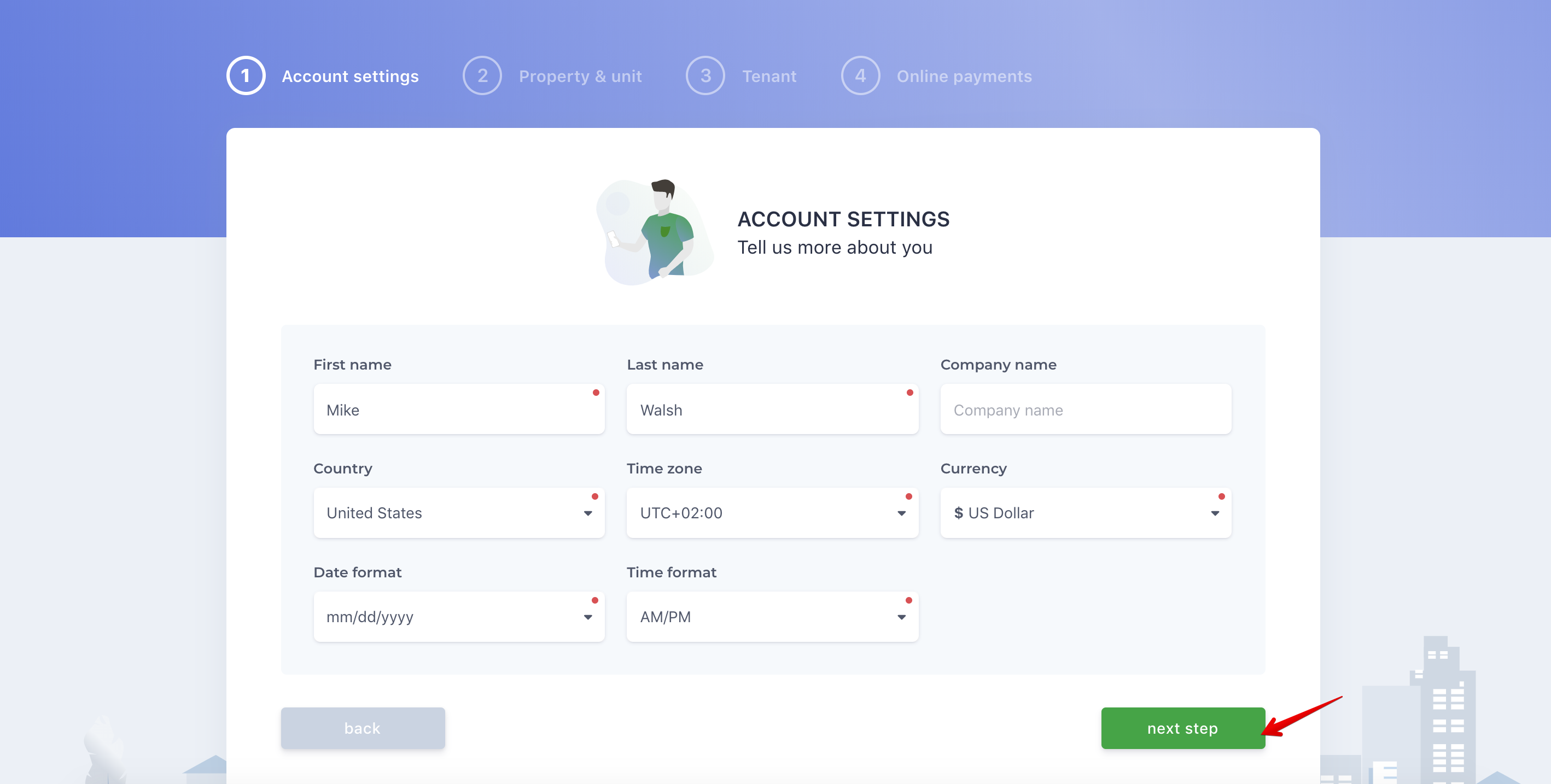 Let's get started with TenantCloud!