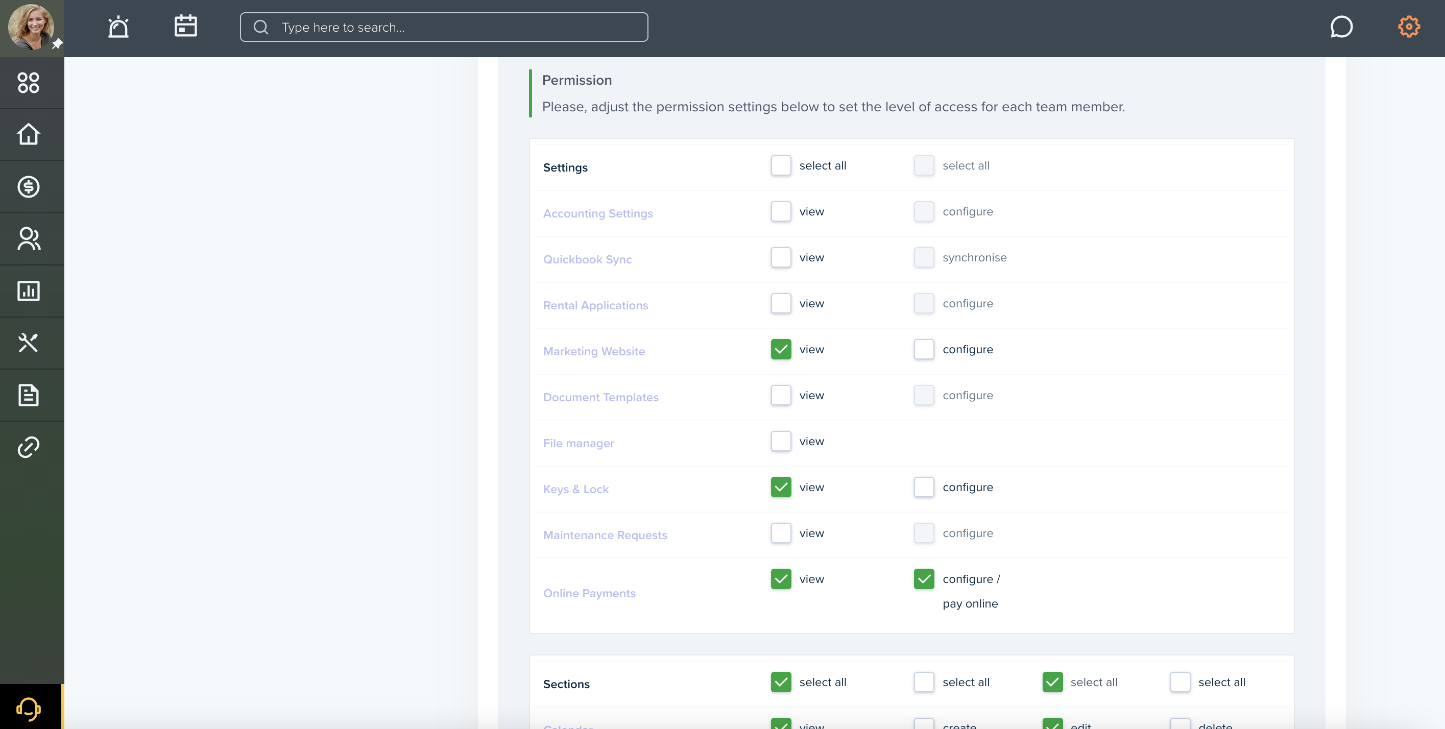 how to set team restrictions on TenantCloud Portal