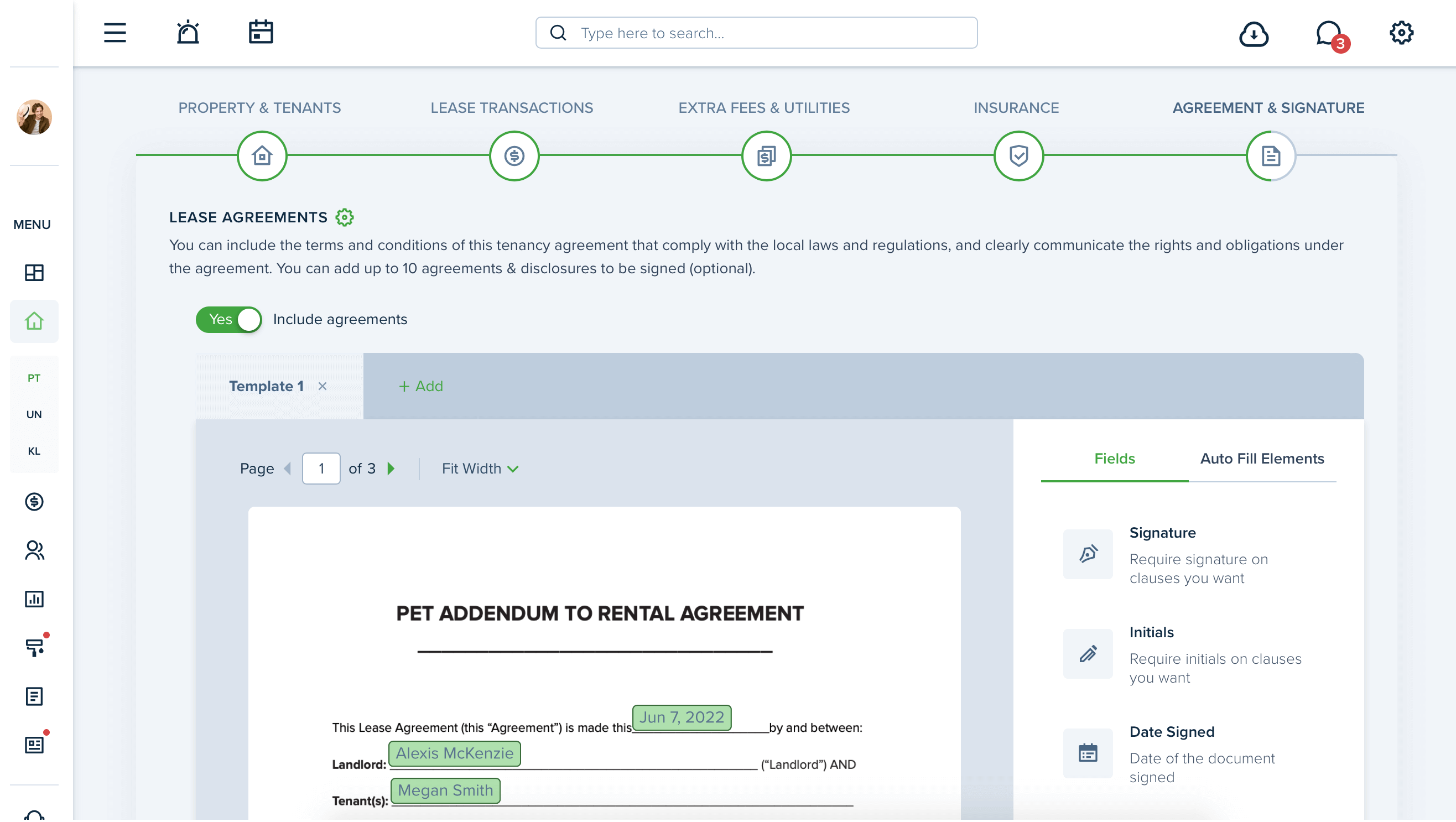 TenantCloud Standard Residential Lease Agreement Template