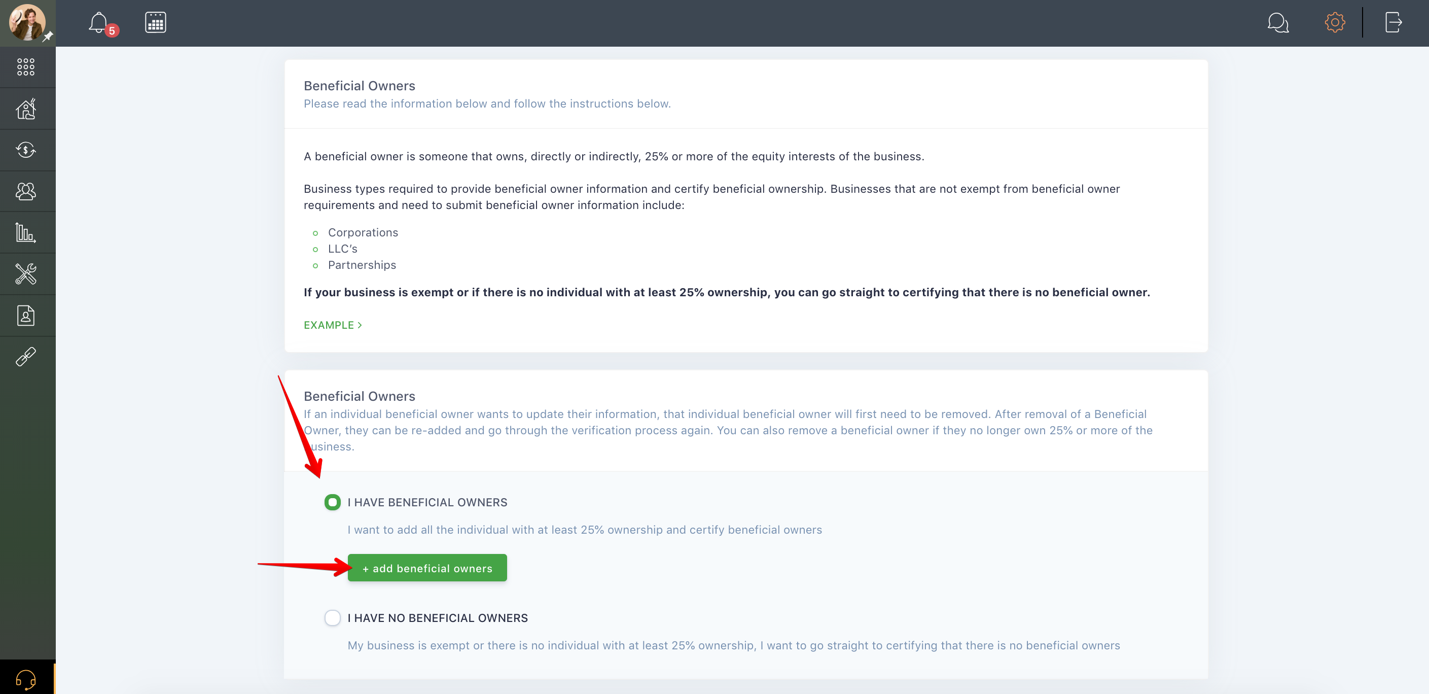 How do I set up a business account?