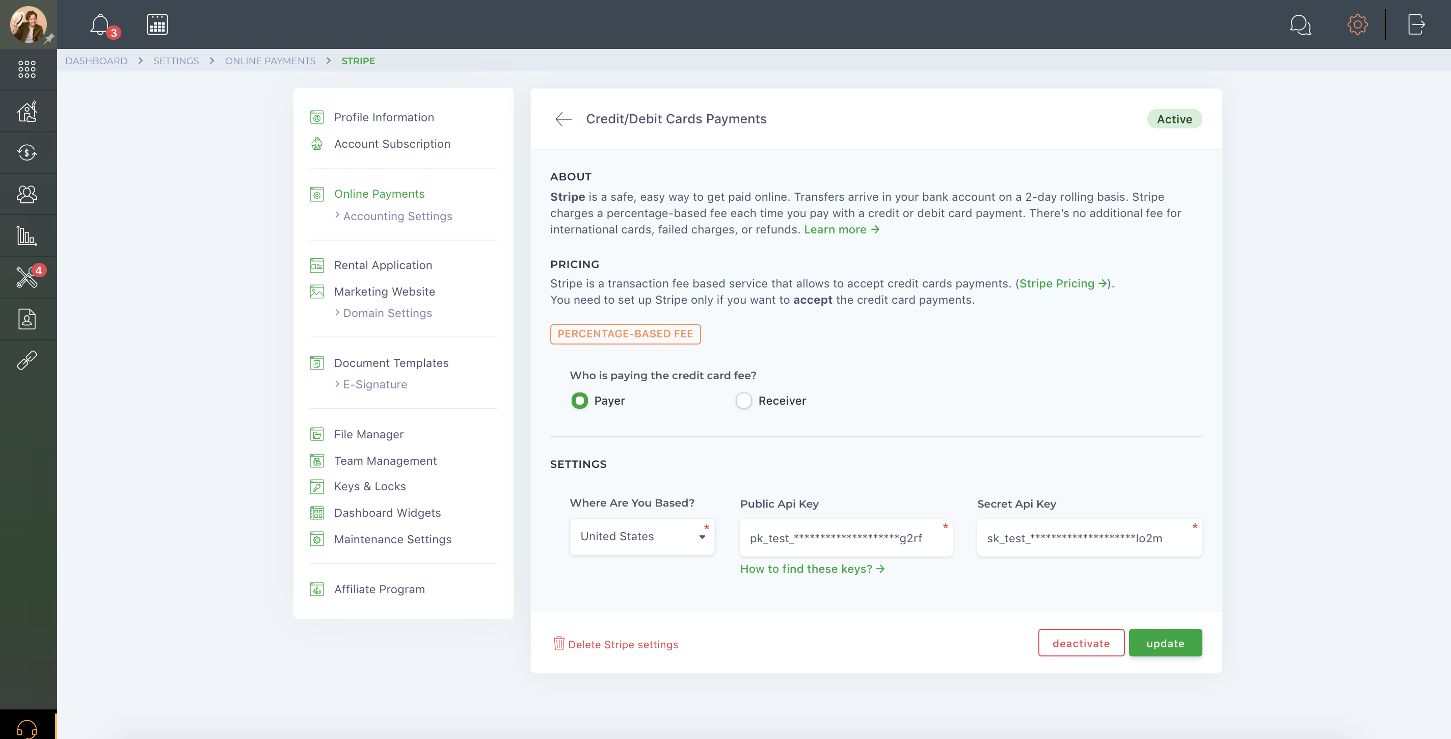 How do I set up my Stripe account?