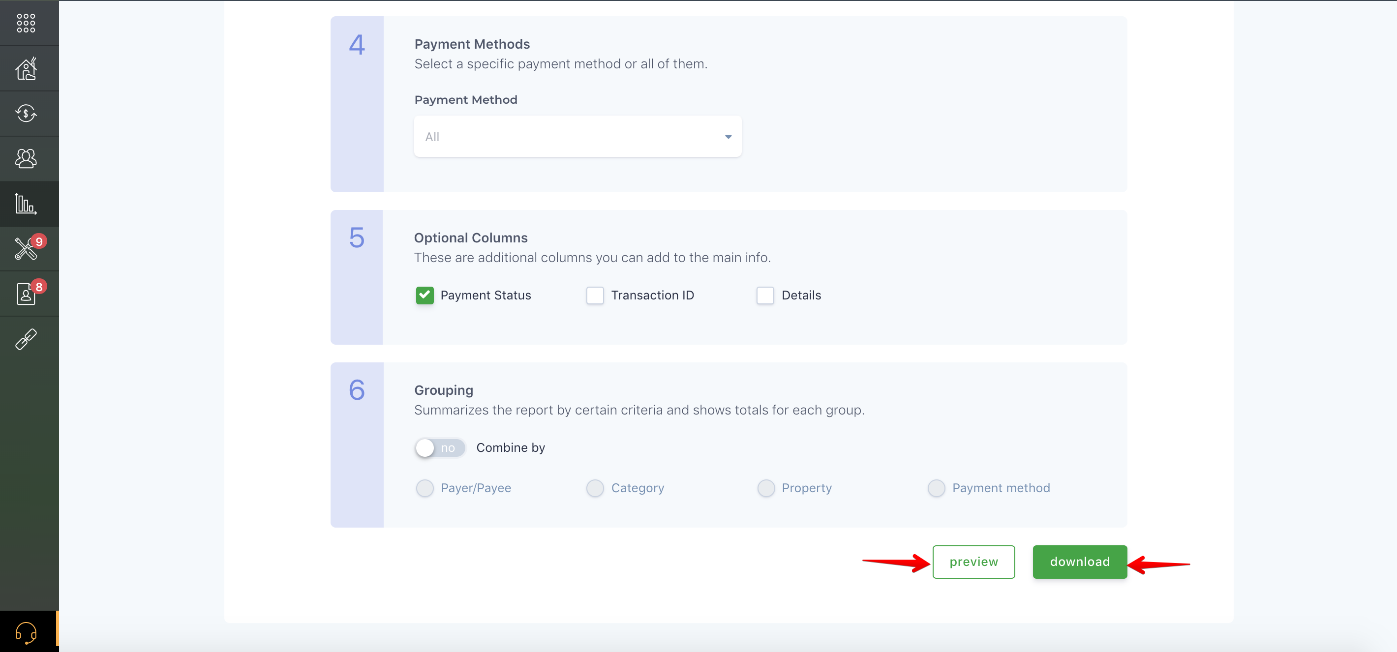 Online payments report
