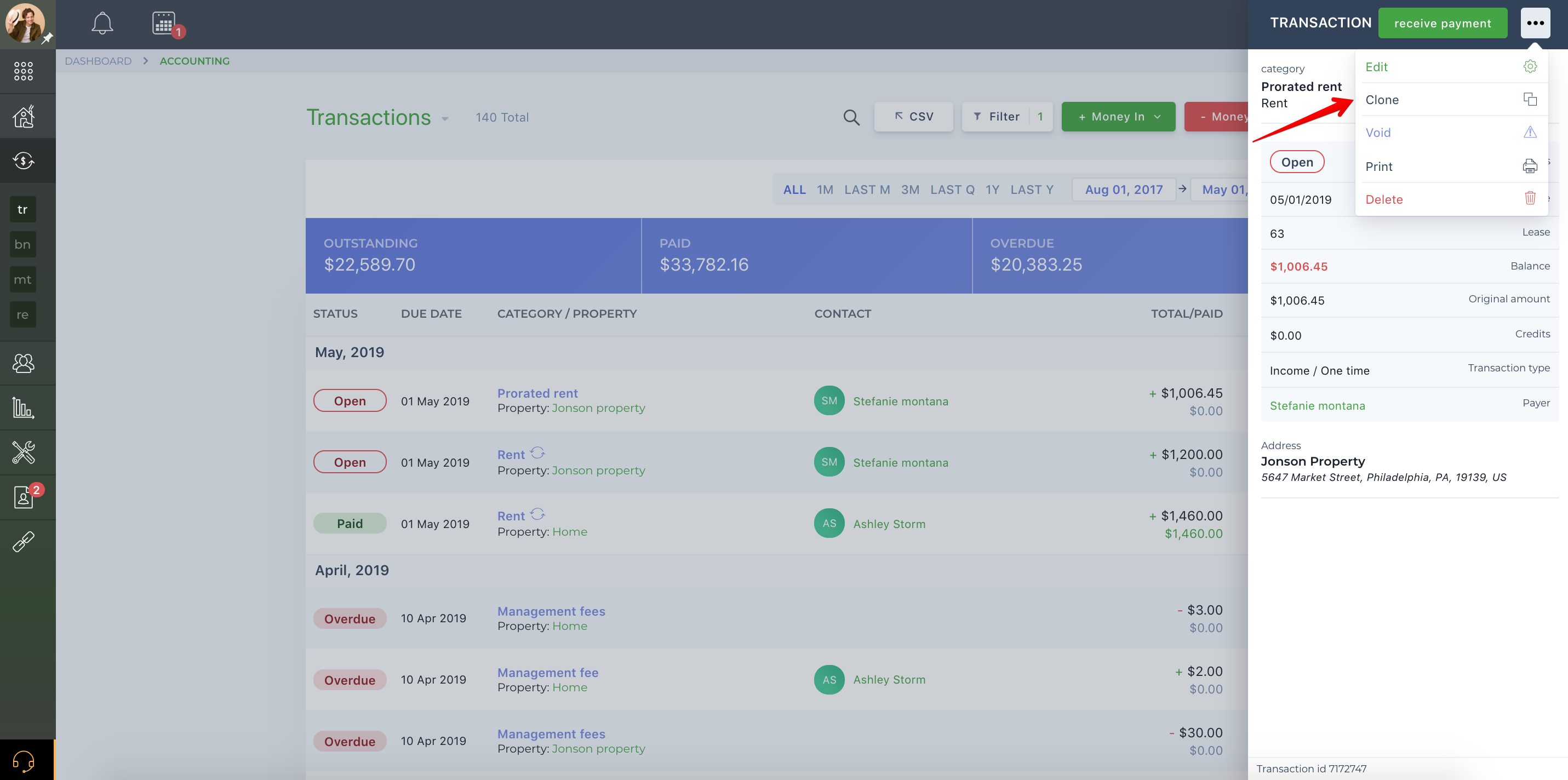 How to clone invoices?