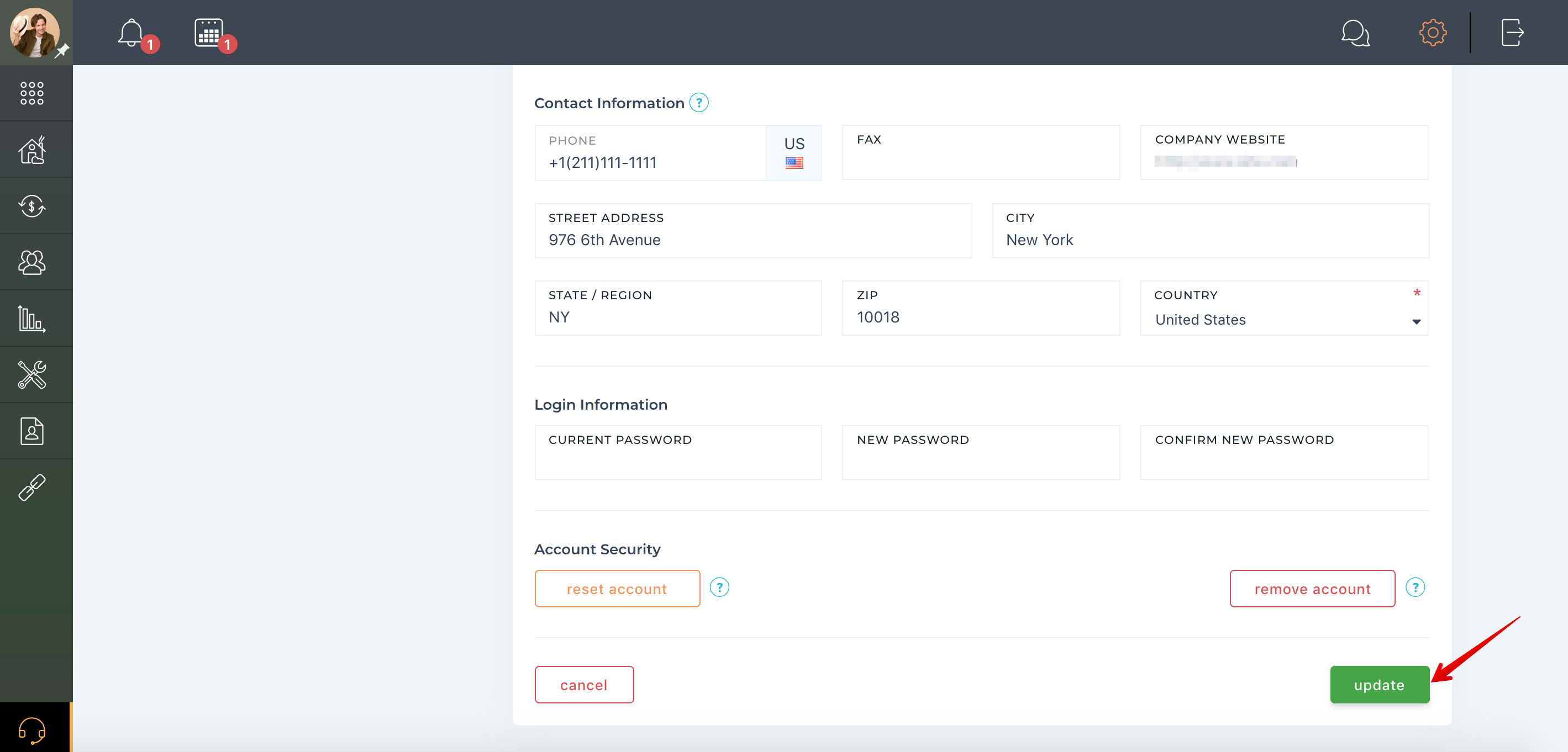 How to upload account profile photo?
